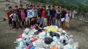 STUDENTS WITH THEIR STASH FOR COMPETITION OF COLLECTING POLYTHENE BAGS ORGANIZED BY KOHIMA COLLEGE NSS UNIT, ON 19TH SEPTEMBER, 2015. 1ST PRIZE WAS WON BY BA 5TH SEMESTER STUDENTS.